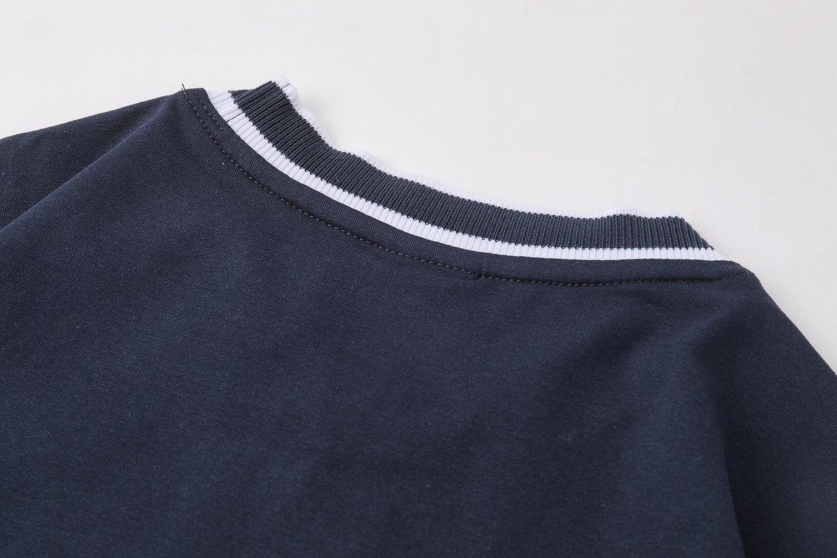 Camiseta 921040 Básica Azul Oscuro Para Hombre - foto 8
