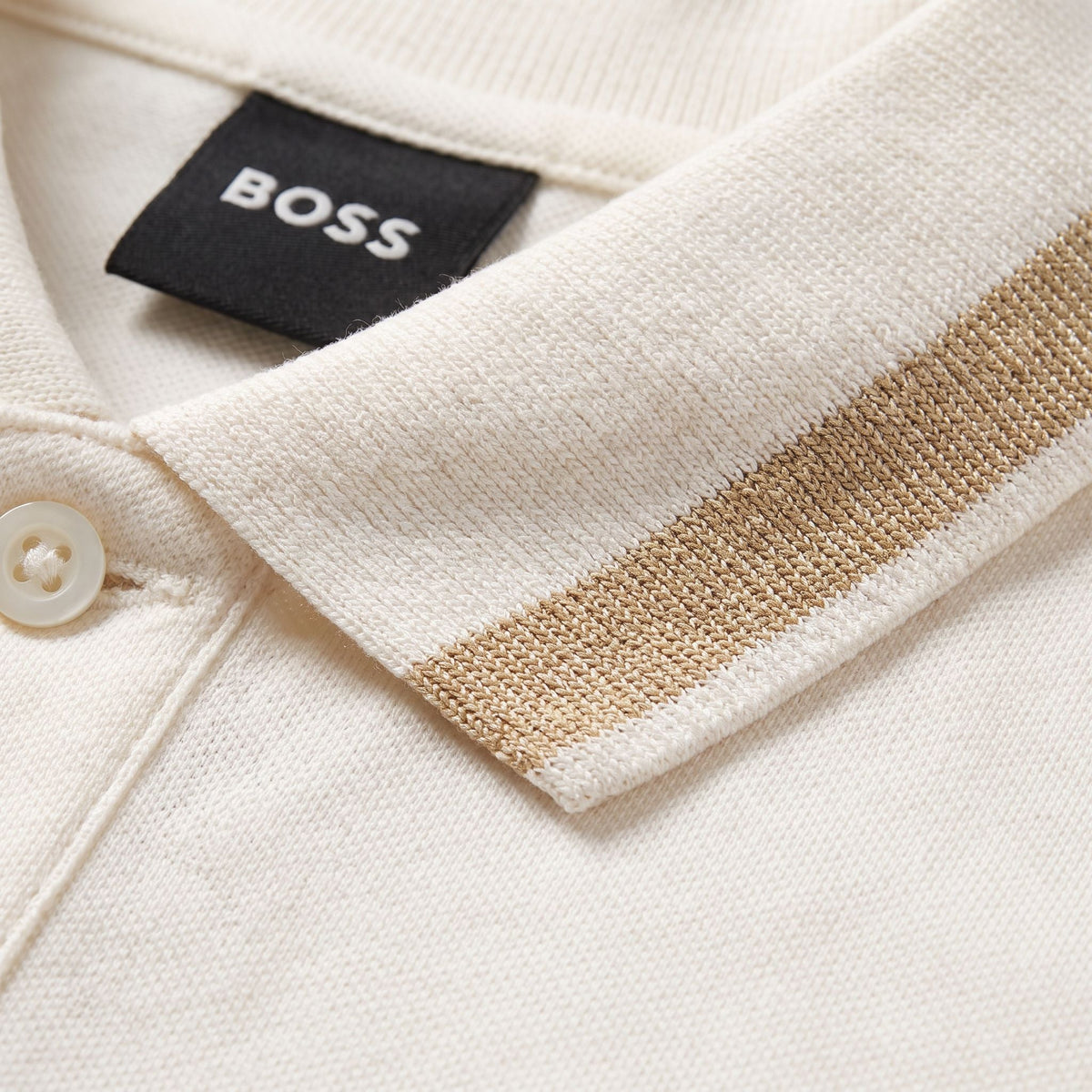 Camiseta 918032 Tipo Polo Crema para hombre