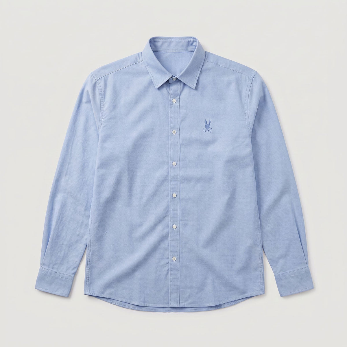Camisa 50021 Manga larga Azul Claro para hombre