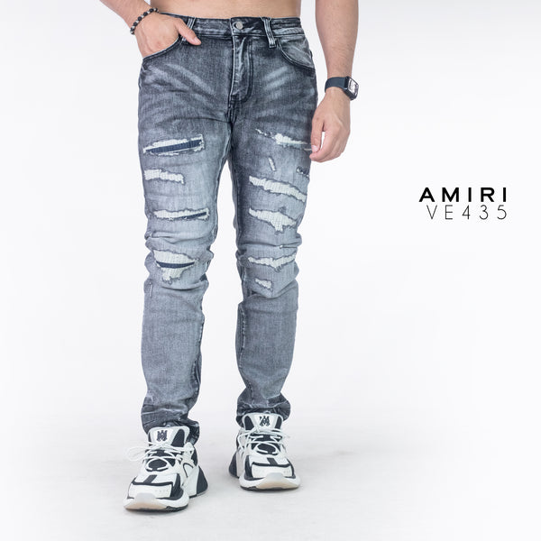 Jean AMIRI VE435 Gris para hombre