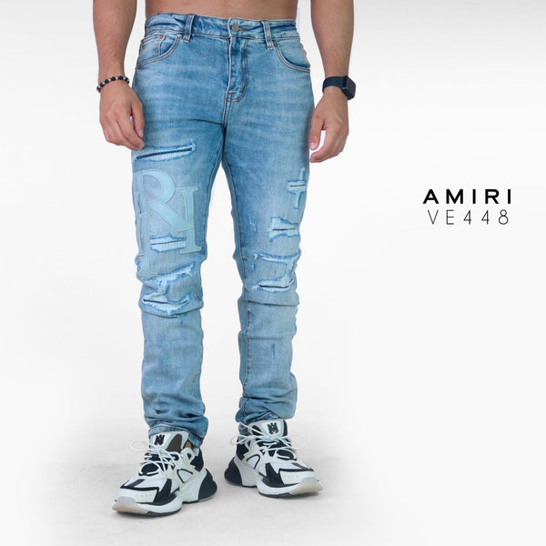 Jean AMIRI VE448 Azul para hombre