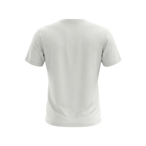 Camiseta estampada blanca para hombre - vista trasera - JDC Luxury Store