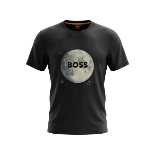Camiseta estampada negra para hombre - JDC Luxury Store