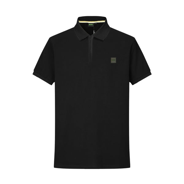 Camiseta BO218# Tipo Polo Negra Para hombre