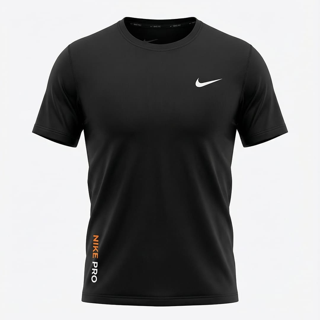 Camiseta Deportiva Negra Para Hombre Ref. CAM08 V2