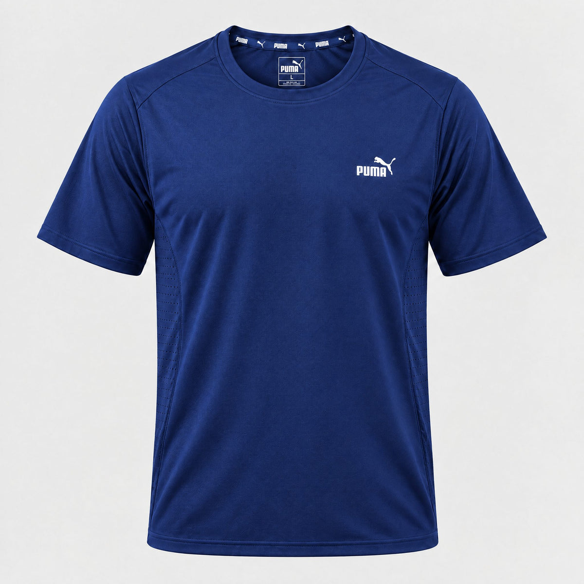 Camiseta Deportiva Azul Oscuro Para Hombre Ref. CAM42