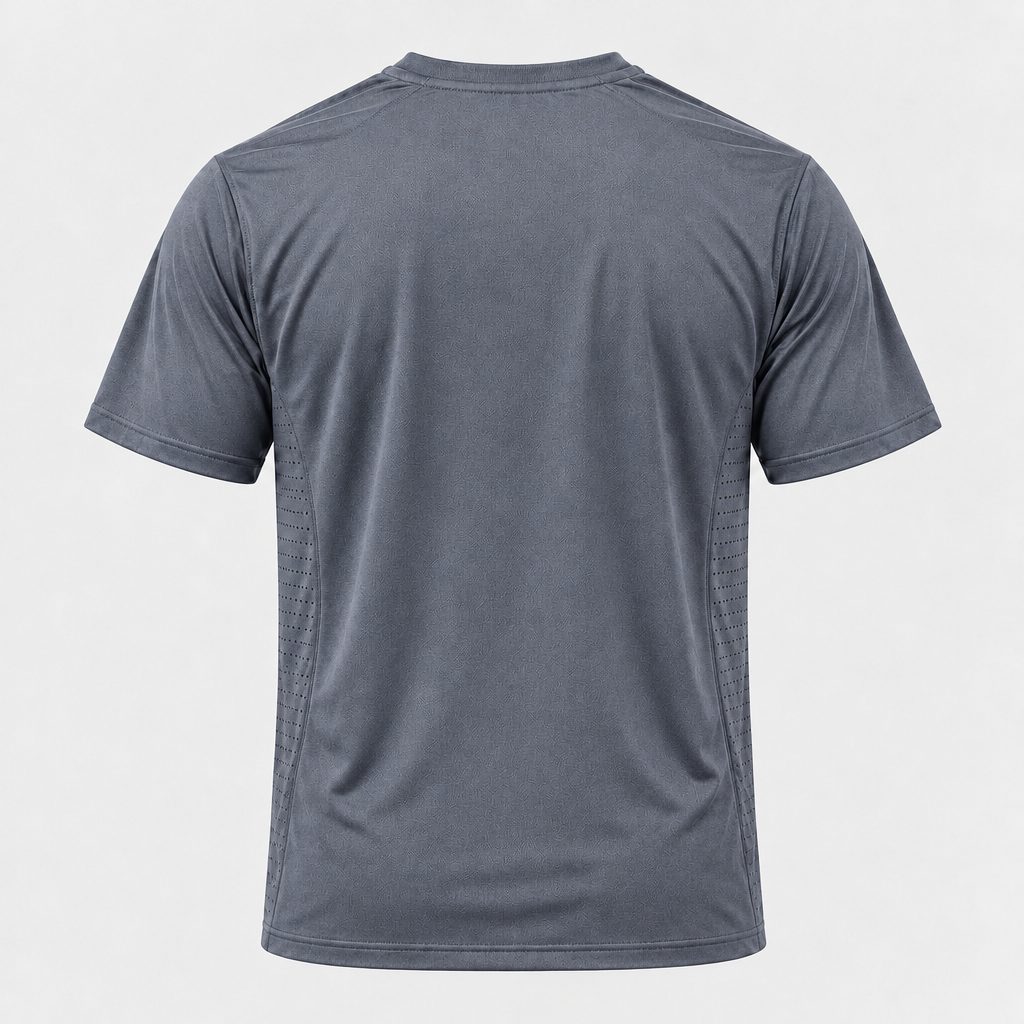 Camiseta Deportiva Gris Oscuro Para Hombre Ref. CAM42