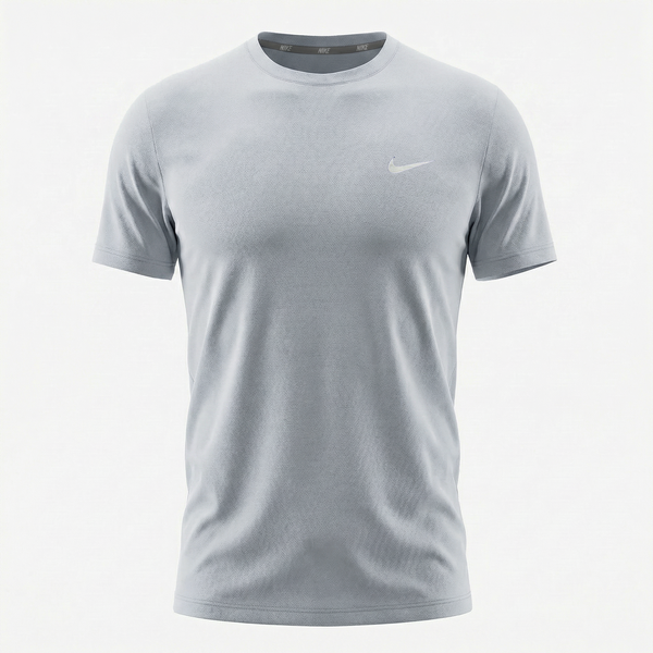 Camiseta Deportiva CAM45 Básica Gris Claro Para Hombre