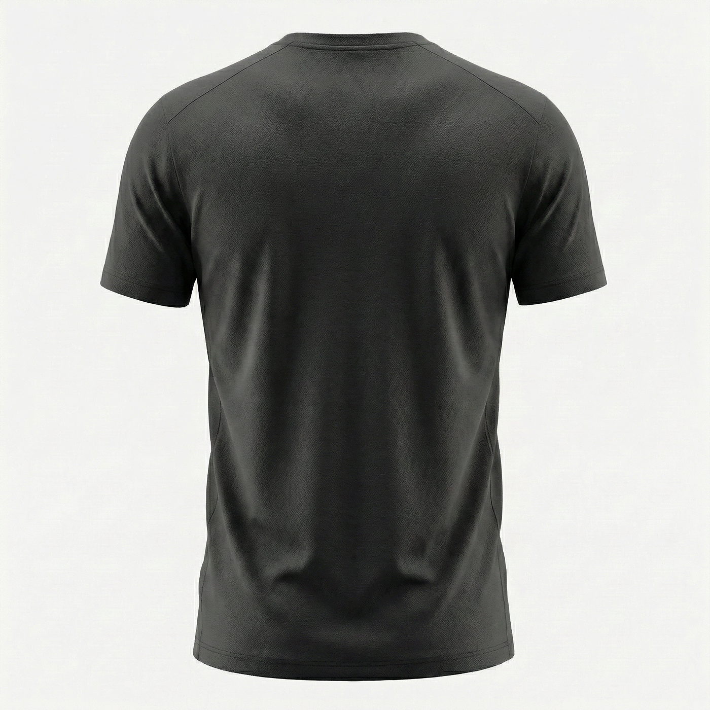 Camiseta Deportiva Básica Negra Para Hombre Ref. CAM45