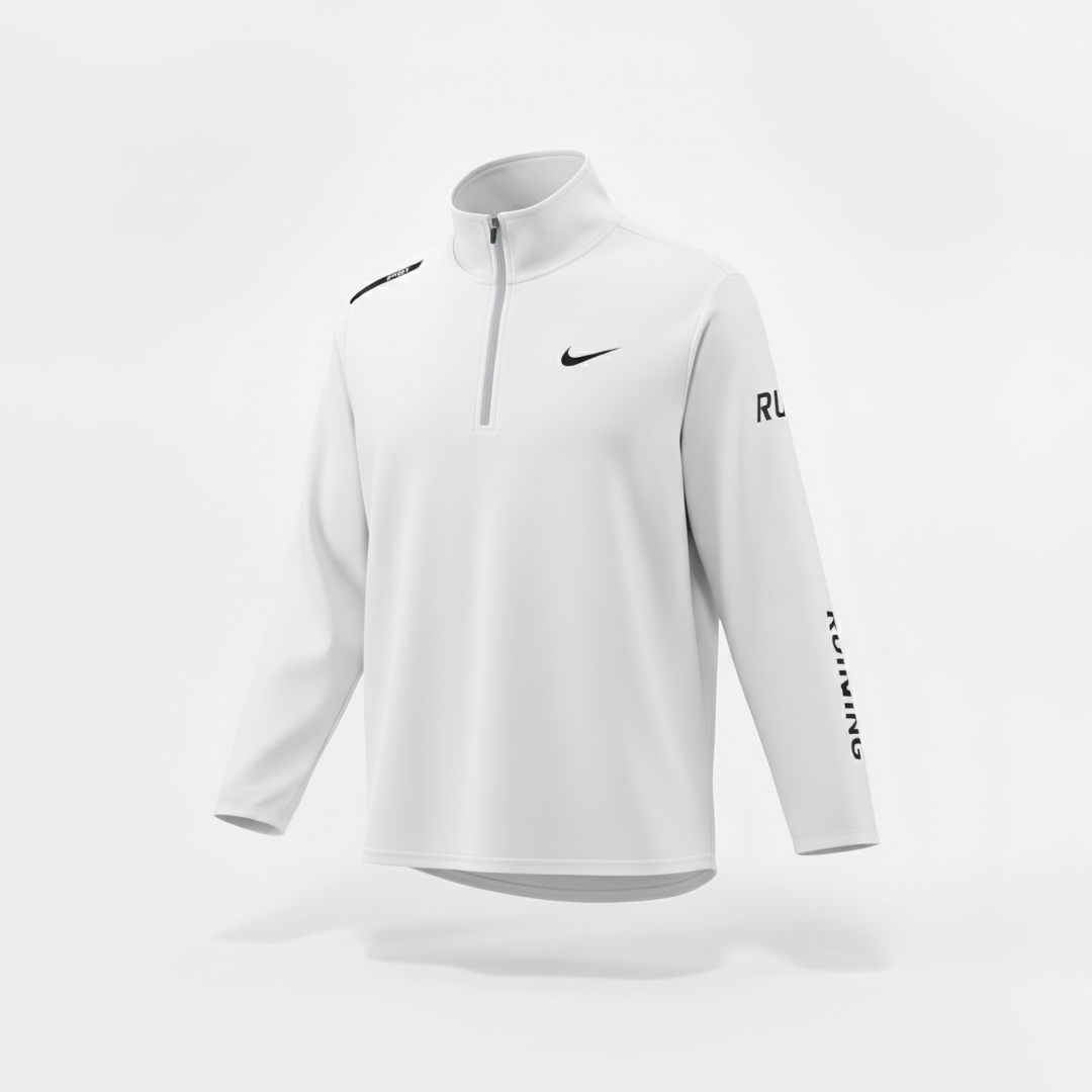Camiseta Manga Larga Deportiva Blanca Para Hombre Ref. CML02