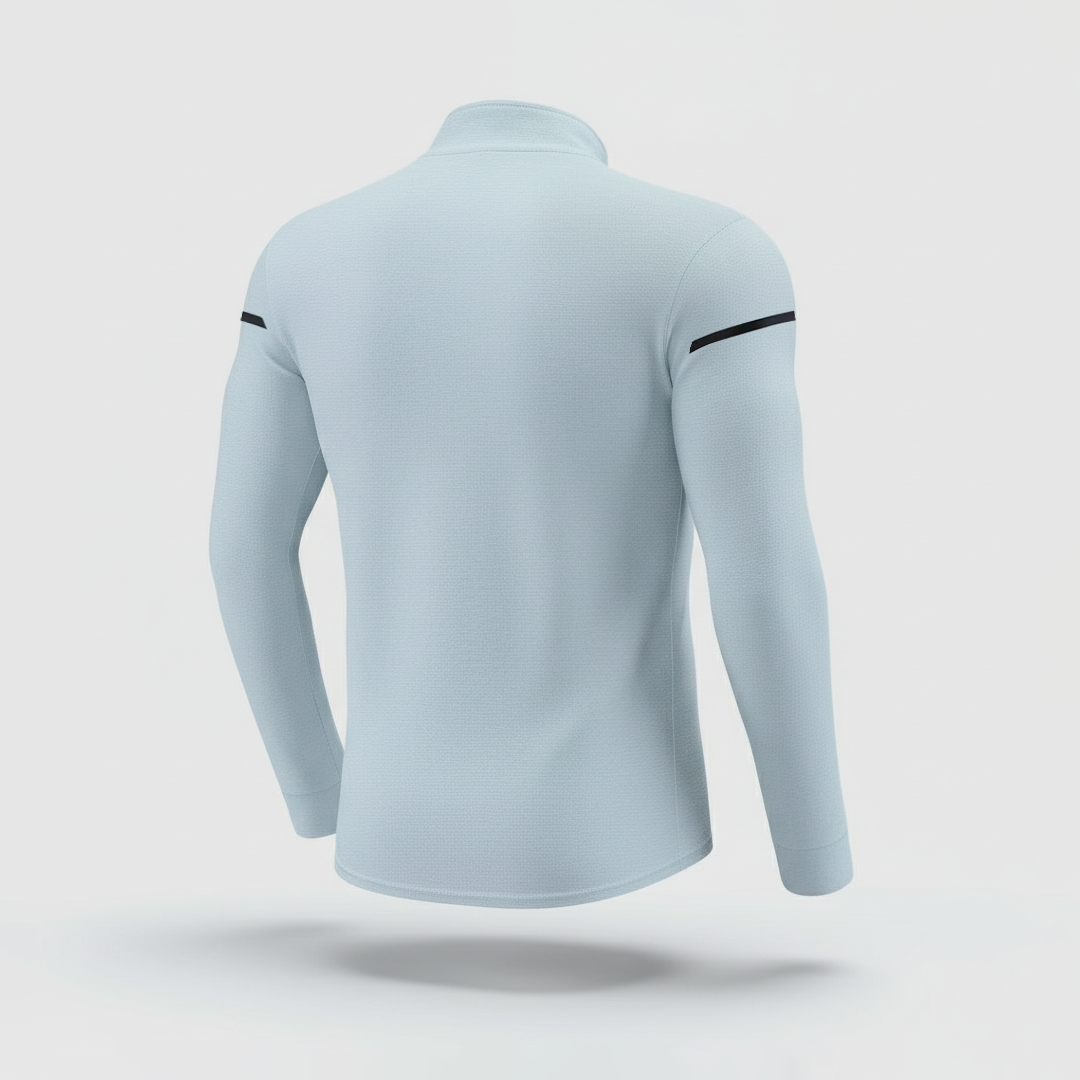 Camiseta azul para hombre - vista trasera - JDC Luxury Store