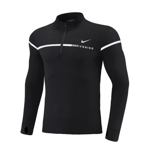 Camiseta Manga Larga Deportiva Negra Para Hombre Ref. CML01