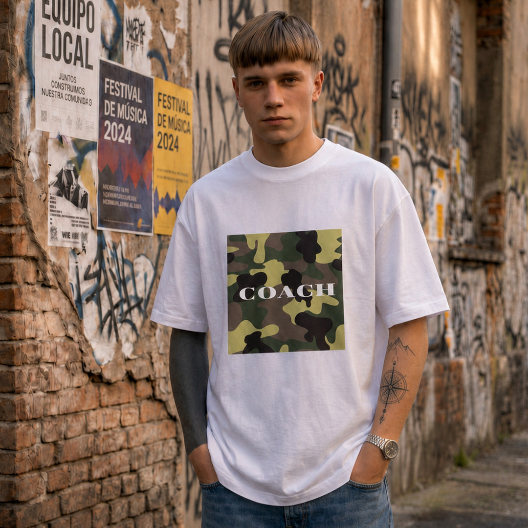 Camiseta 788410 Oversize Blanca Para Hombre