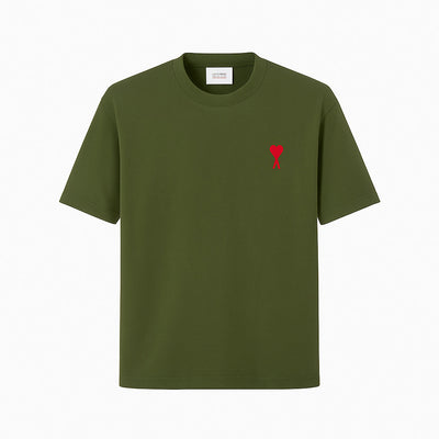 Camiseta 88754 Oversize Verde Oscuro Para Hombre