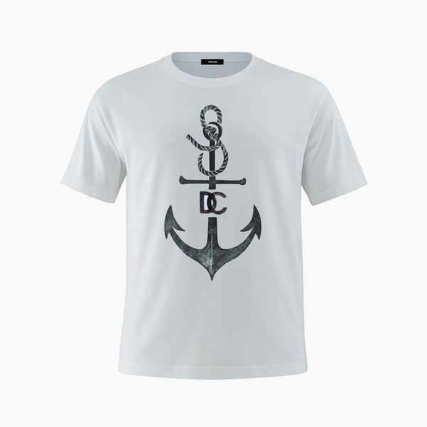 Camiseta 66026 Estampada Blanco Para Hombre