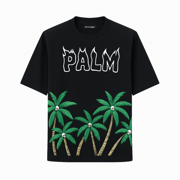 Camiseta 88385 Oversize Negra Para Hombre