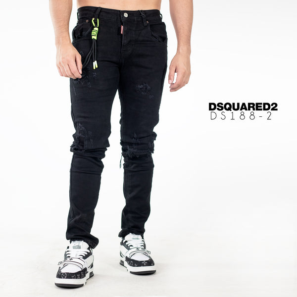 Jean DS188-2 Negro para hombre