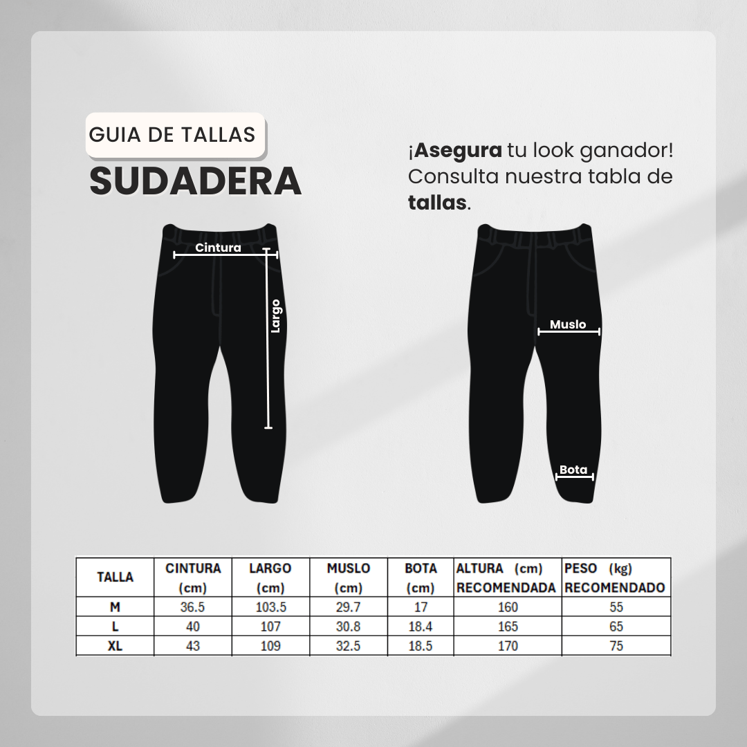Guía de tallas Sudadera Deportiva Verde Para Hombre Ref. SUD06