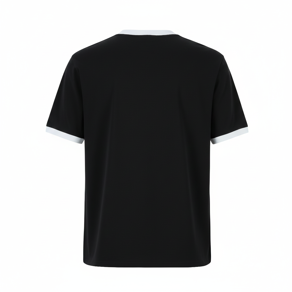 Camiseta 66635 Estampada Negra Para Hombre