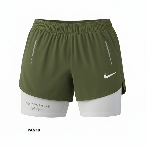 Pantaloneta Deportiva Verde Para Hombre Ref. PAN10