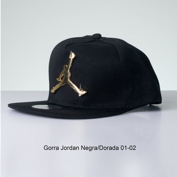 Gorra Jordan Negra/Dorada 01-02 para hombre