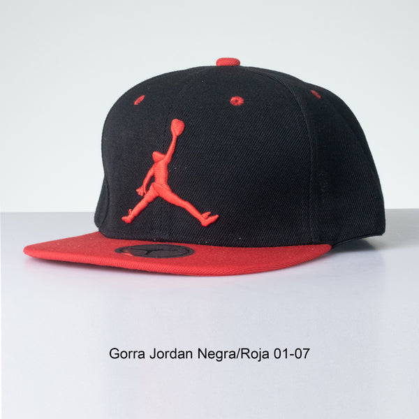 Gorra Jordan Negra/Roja 01-07  para hombre