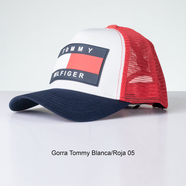 Gorra Tommy Blanca/Roja 05 para hombre