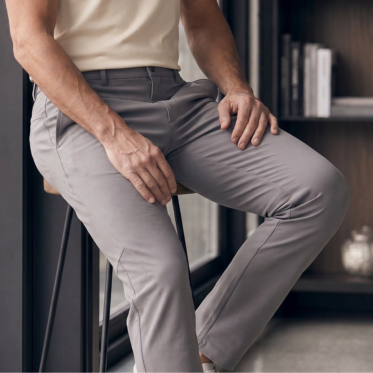 Pantalón 62360 Gris Claro Para Hombre