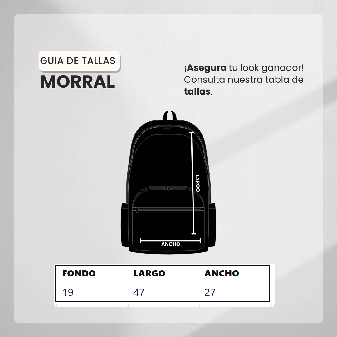 Guía de tallas Morral NKE MOR25 Negro/Rosa