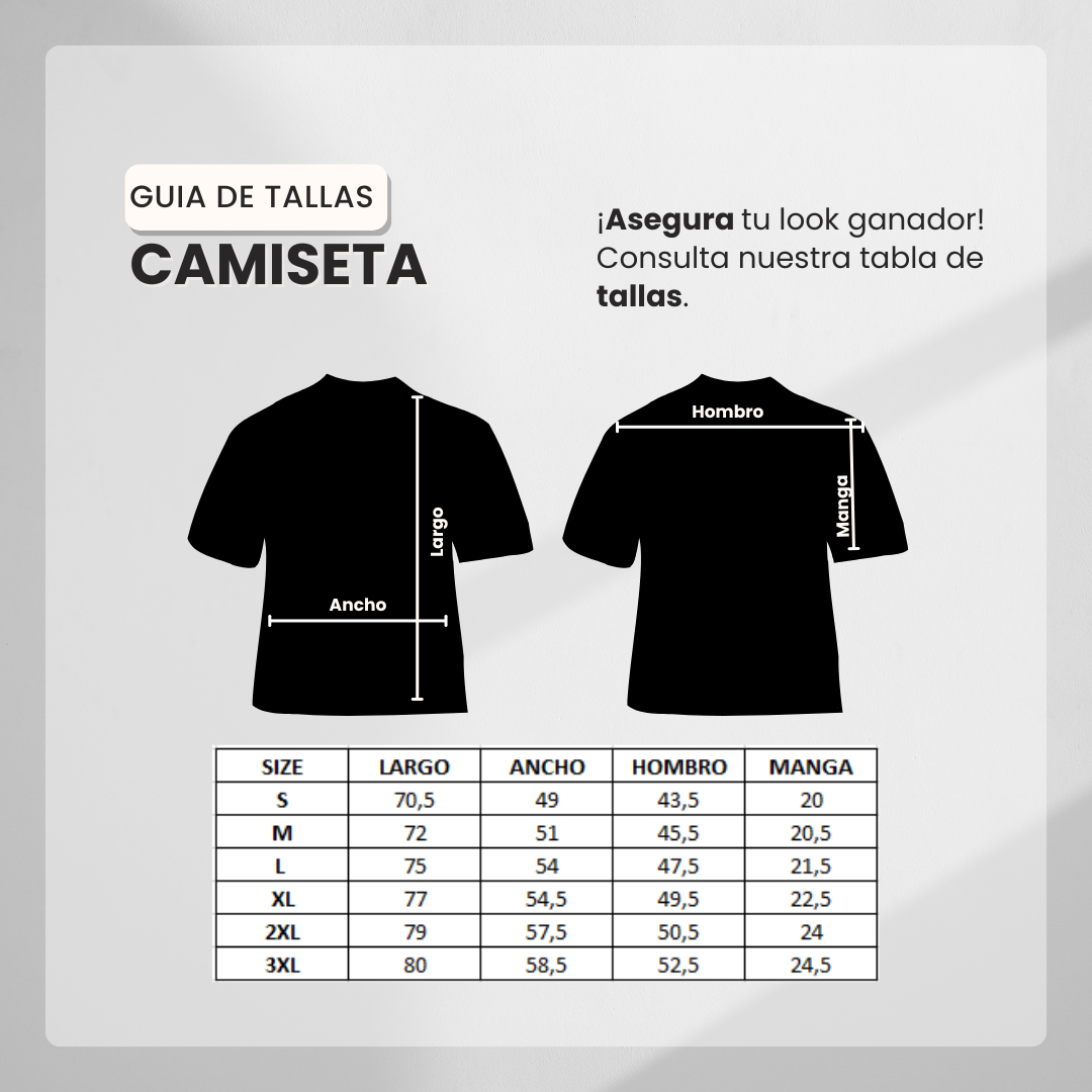 Guía de tallas Camiseta PB-8088 Básica Verde Para Hombre