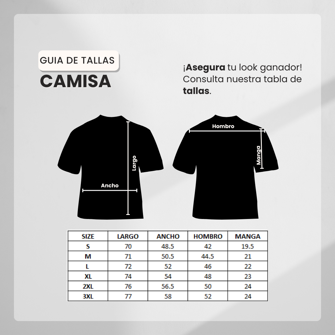 Guía de tallas Camiseta 786905 Básica Blanca Para Hombre