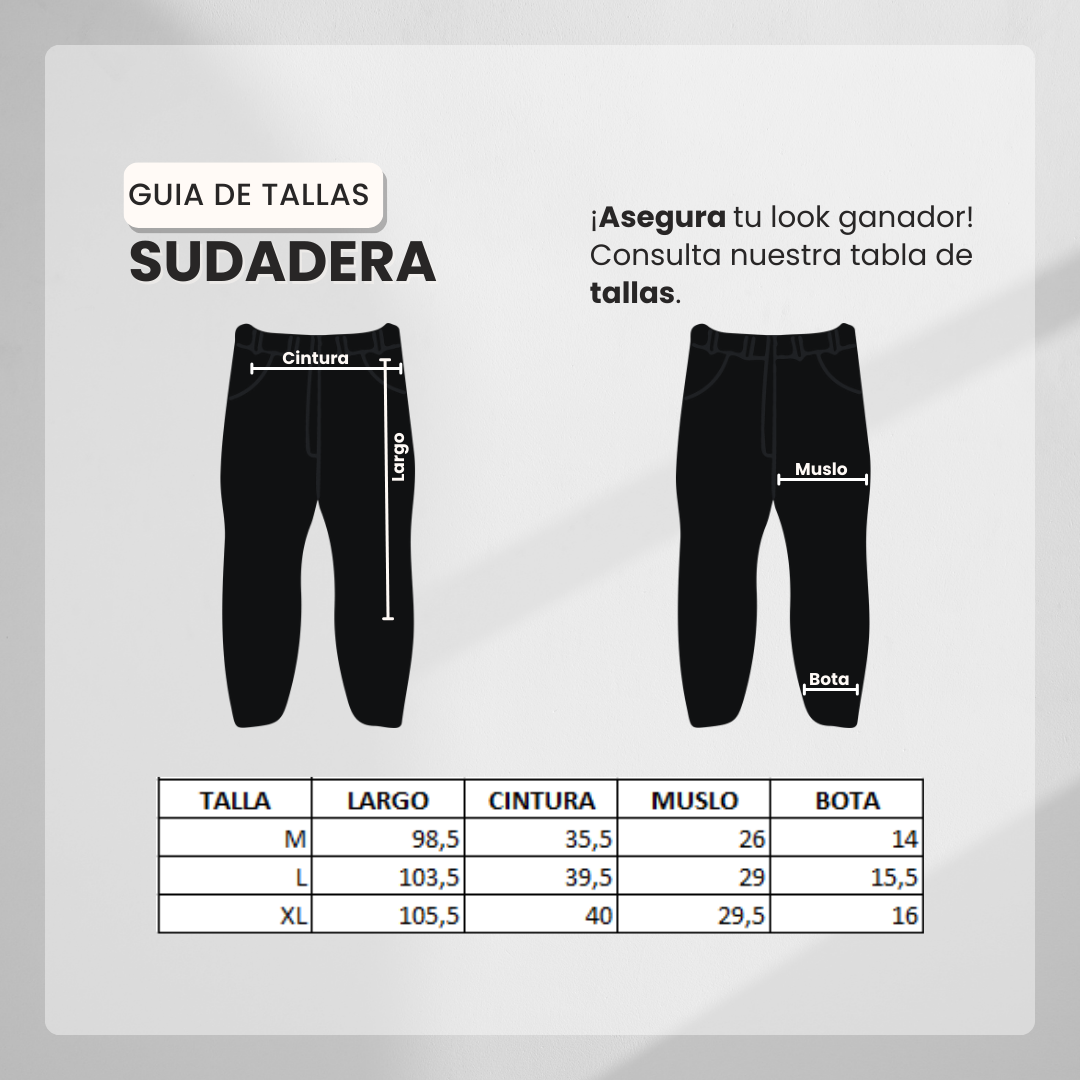 Guía de tallas Sudadera Deportiva Azul Oscuro Para Hombre Ref. SUD03