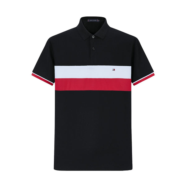 Camiseta TM006# Tipo Polo Negro Para hombre