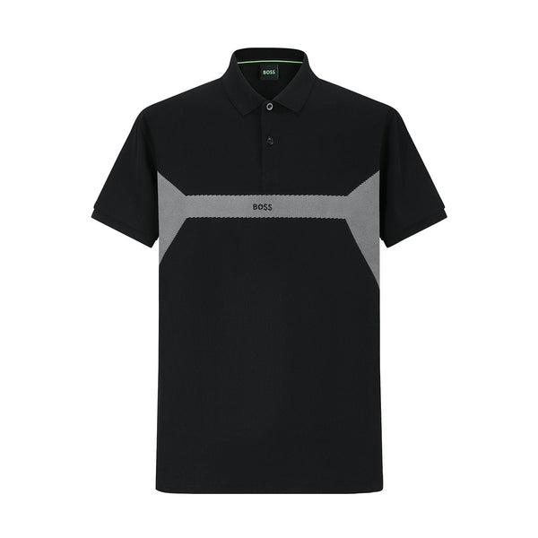 Camiseta BO225# Tipo Polo Negra Para hombre