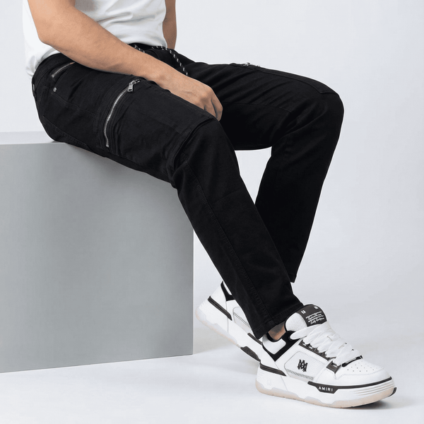 Jean negro para hombre - con modelo - JDC Luxury Store