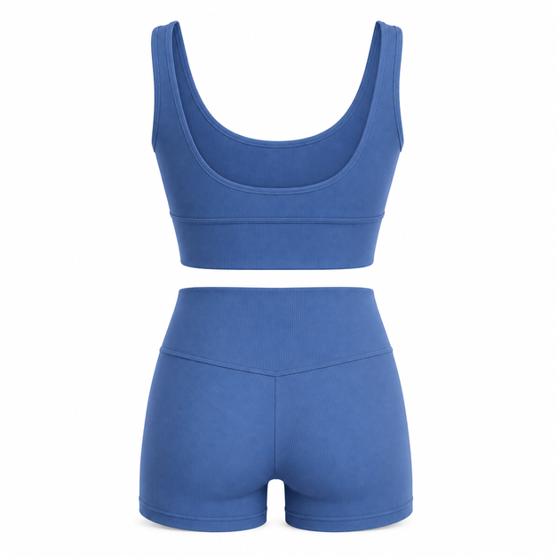 Conjunto Deportivo Azul Oscuro Para Mujer Ref. MCONJ03
