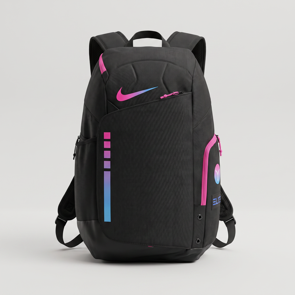 Morral NKE MOR25 Negro/Rosa
