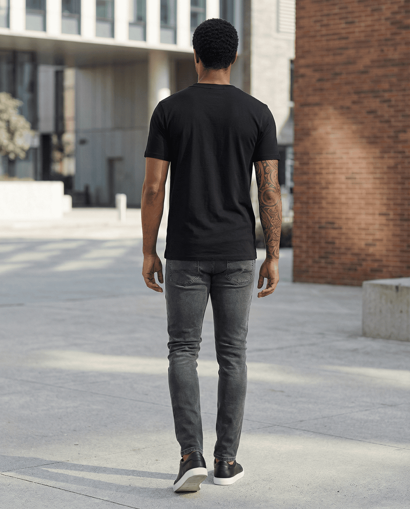 Camiseta 786624 Básica Negra Para Hombre