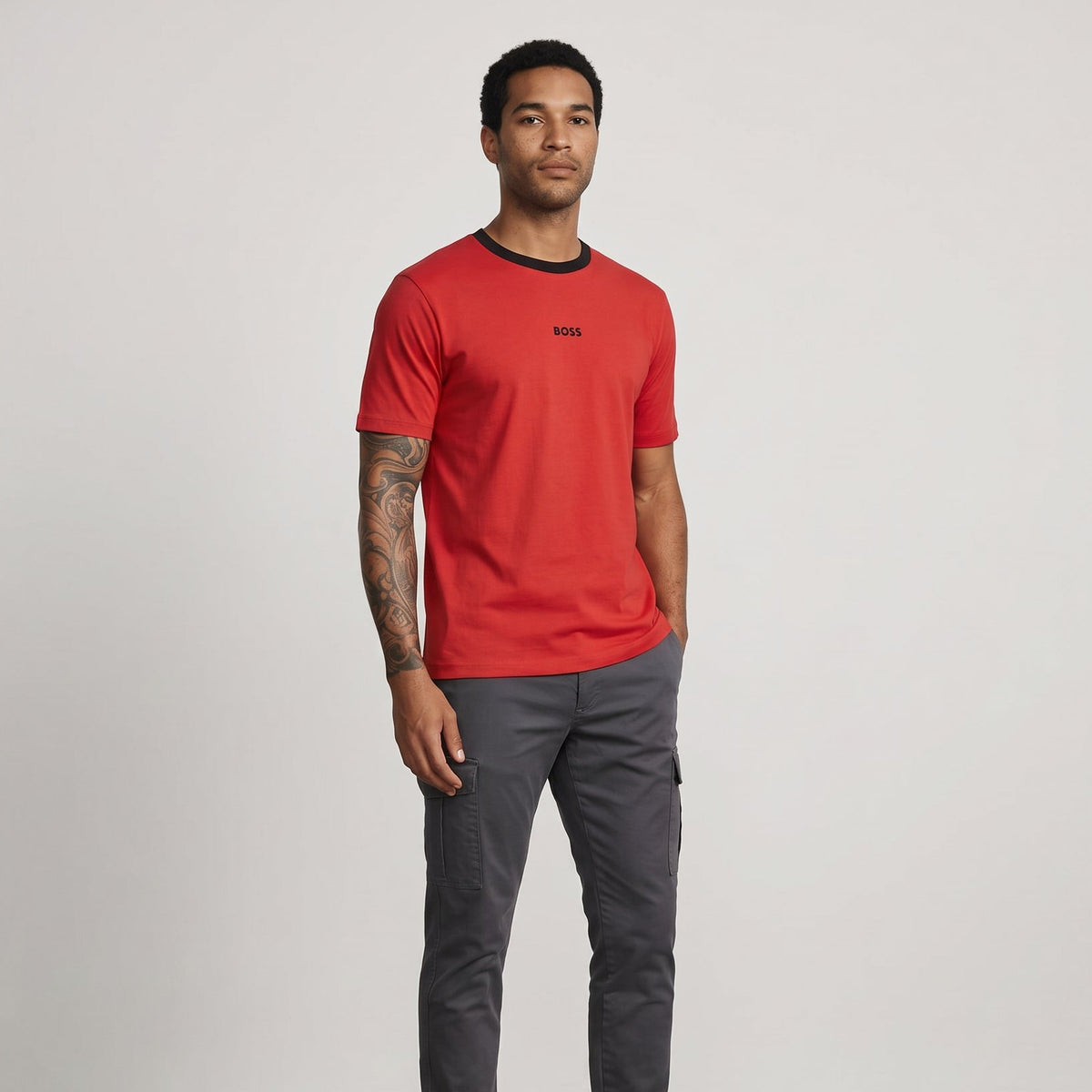 Camiseta 786648 Básica Roja Para Hombre