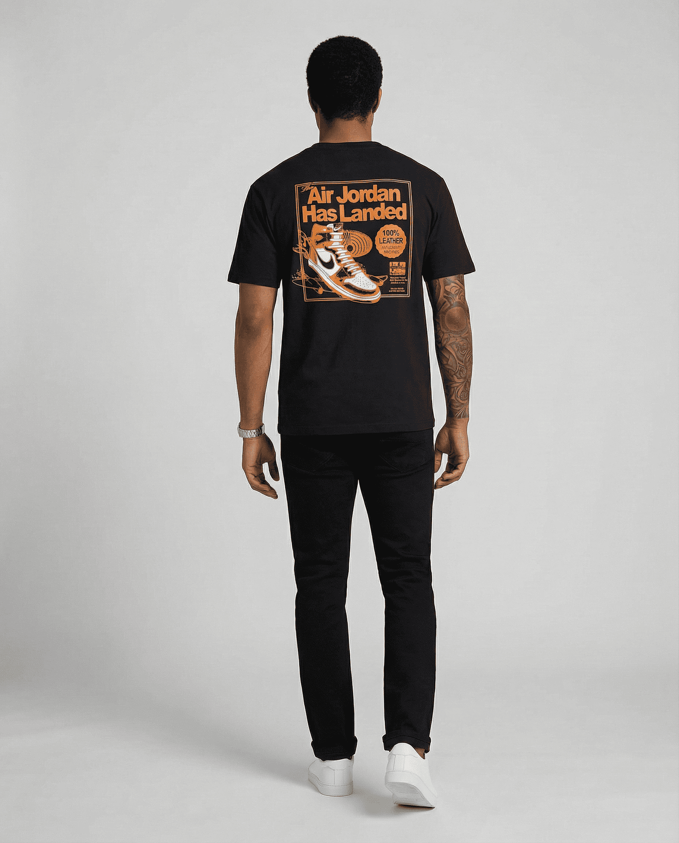 Camiseta oversize negra para hombre JDC - imagen 4