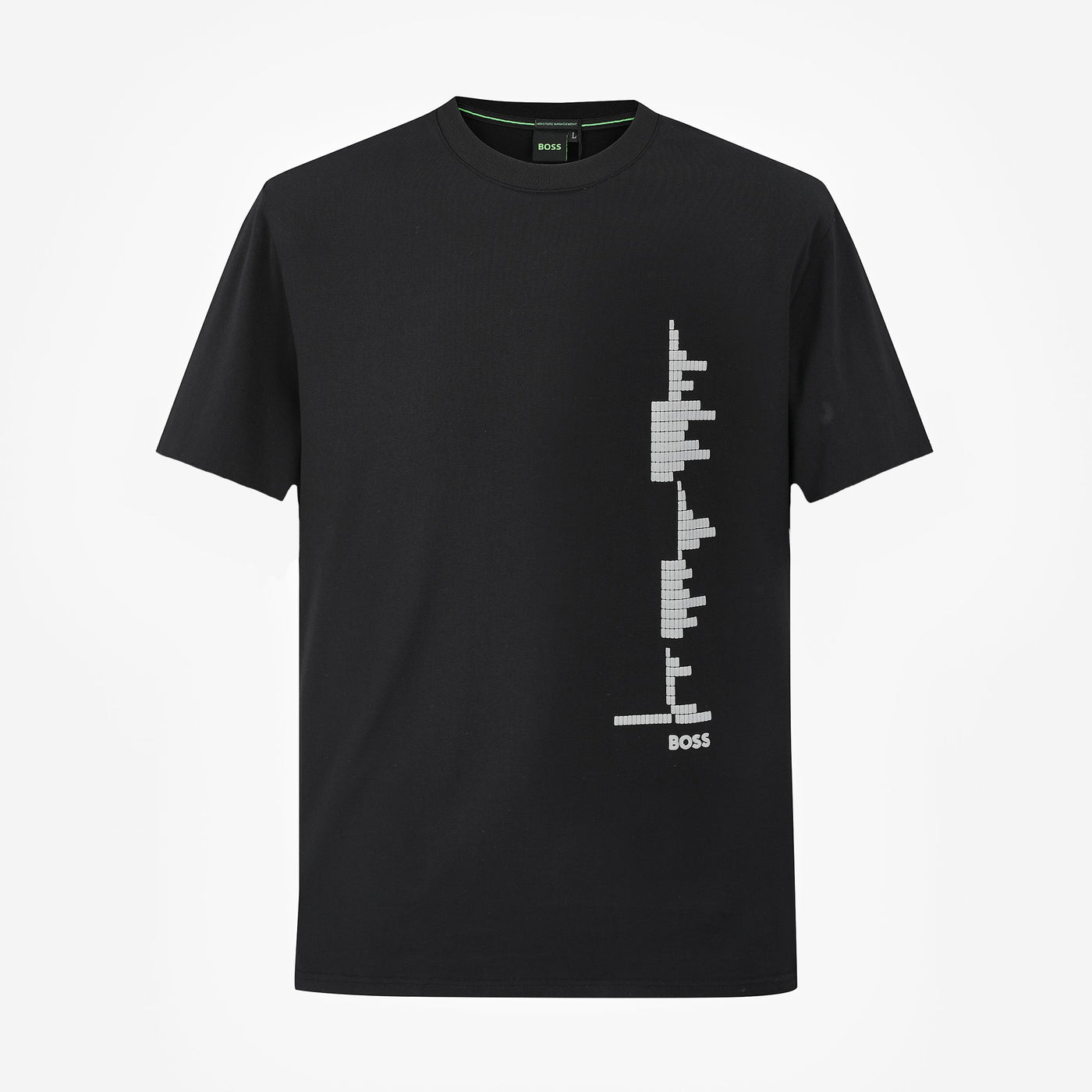 Camiseta 36009 Estampada Negra Para Hombre