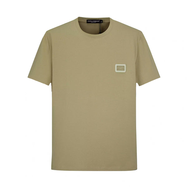 Camiseta 86033 Basica Grey/Green Para Hombre