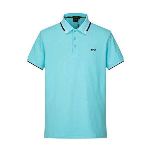 Camiseta 58132 Tipo Polo Turquesa Para Hombre