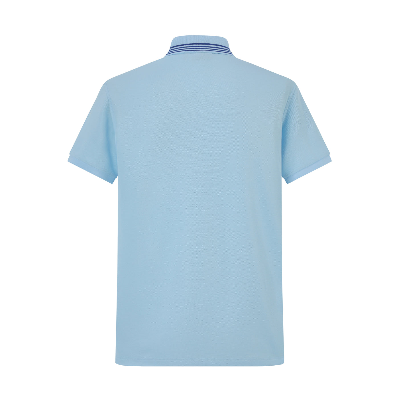 Camiseta 13604# Tipo Polo Azul Claro Para Hombre