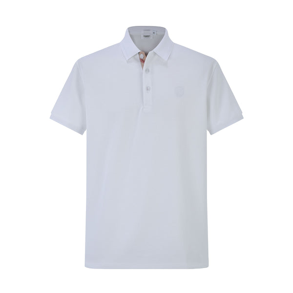 Camiseta 12333-8# Tipo Polo Blanca Para hombre