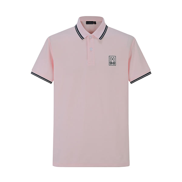 Camiseta 22339# Tipo Polo Rosa Para Hombre