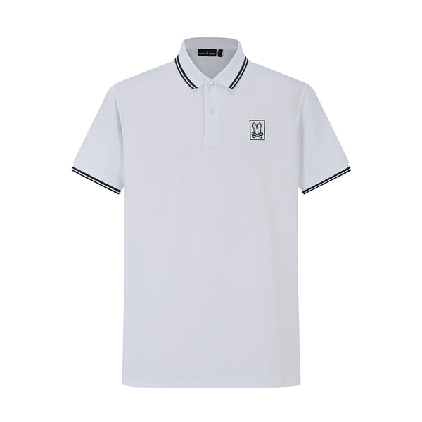 Camiseta 22339# Tipo Polo Blanca Para Hombre