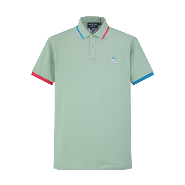 Camiseta 38067 Tipo Polo Verde Claro Para Hombre