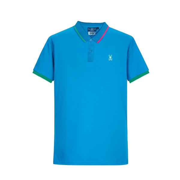 Camiseta 38067 Tipo Polo Azul Para Hombre