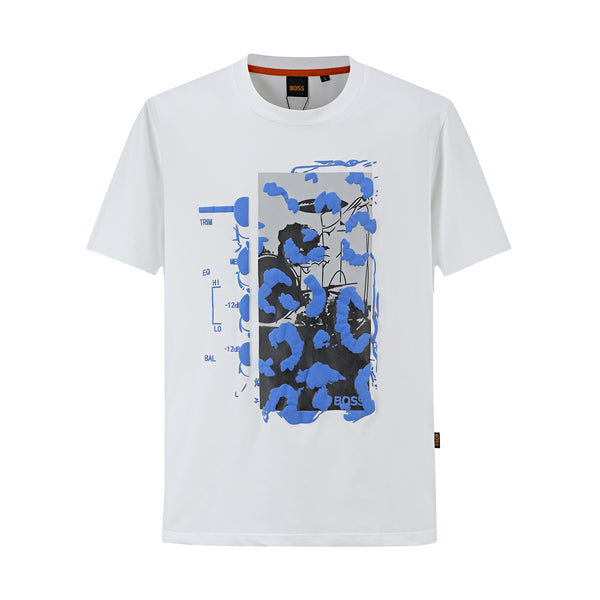 Camiseta 36032 Estampada Blanca Para Hombre